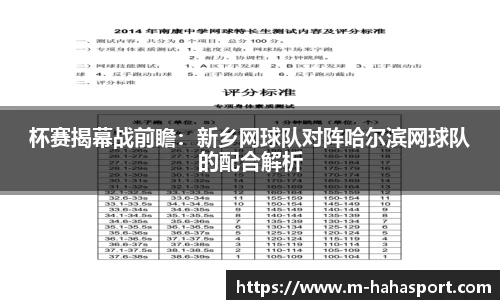 杯赛揭幕战前瞻：新乡网球队对阵哈尔滨网球队的配合解析